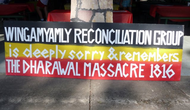 Appin Massacre Memorial sign